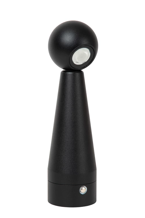 Lucide IPSOS - Lampe de table Rechargeable - Batterie/Piles - LED Dim. - 1x3W 2700K - Noir - éteint